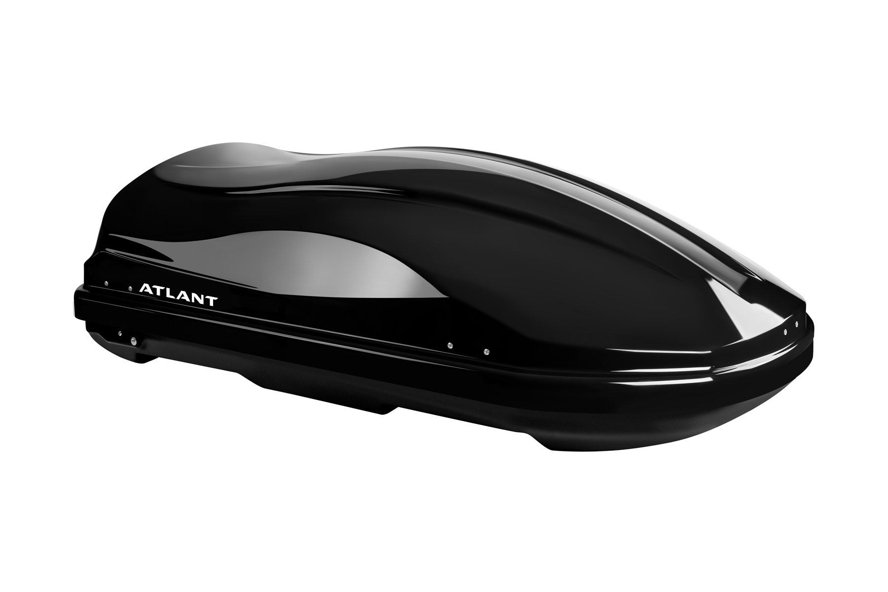 Бокс на багажник DIAMOND 350 черный глянец  ATLANT  (8596)