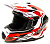 Шлем кроссовый HIZER J6801 #5 (L) white/red
